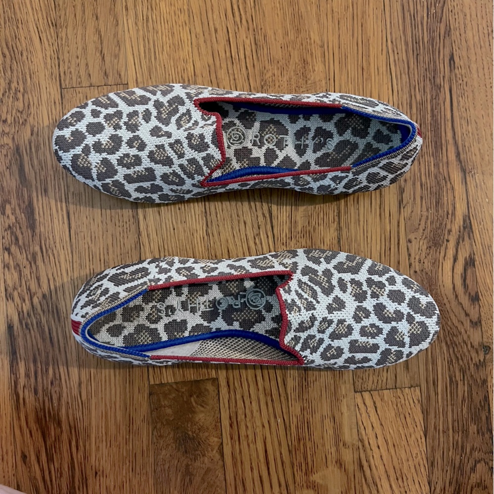 ✨ROTHY’S | (Retired) The Loafer Mocha Leopard Spot Slip-ons✨